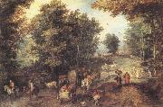 Landscape with a Ford Jan Brueghel The Elder